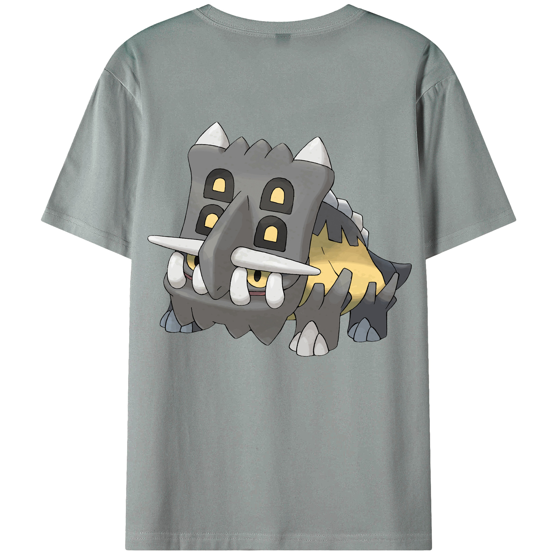 （画像用） ポケットモンスター Pokémon 綿100％ メンズ半袖Tシャツ（バックプリント） 通気性